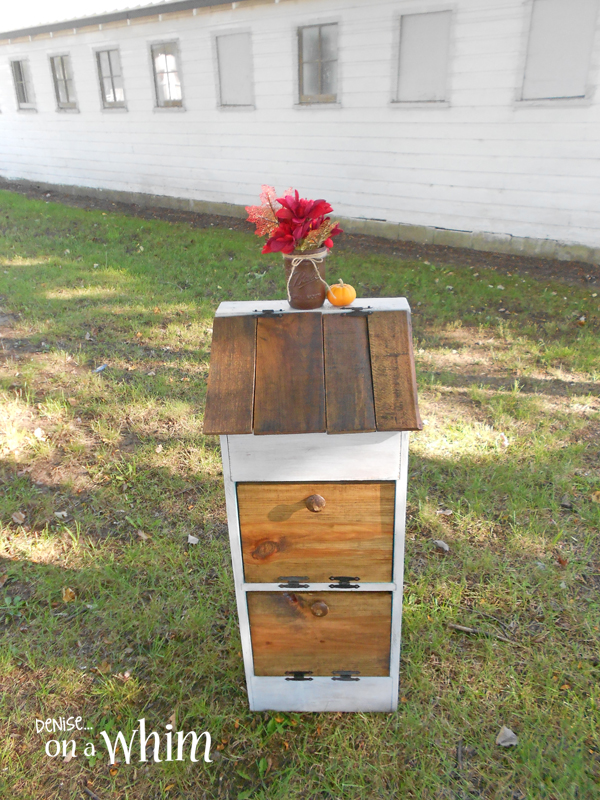 denise...on a whim Contemporary Rustic Vegetable Bin Makeover