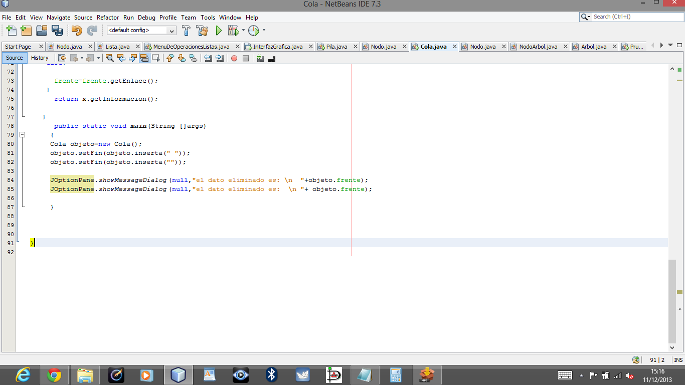 Estructura de Datos: Cola