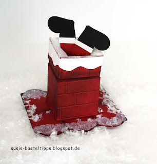 Nikolaus nikolaus im schornstein von stampin up mit magicbox und ziegelstein prägung