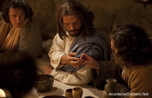 Jesús en la Última Cena con sus apóstoles