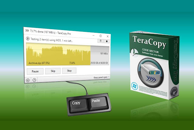 تنزيل برنامج TeraCopy اخر اصدار مجاني لتسريع نسخ ونقل الملفات