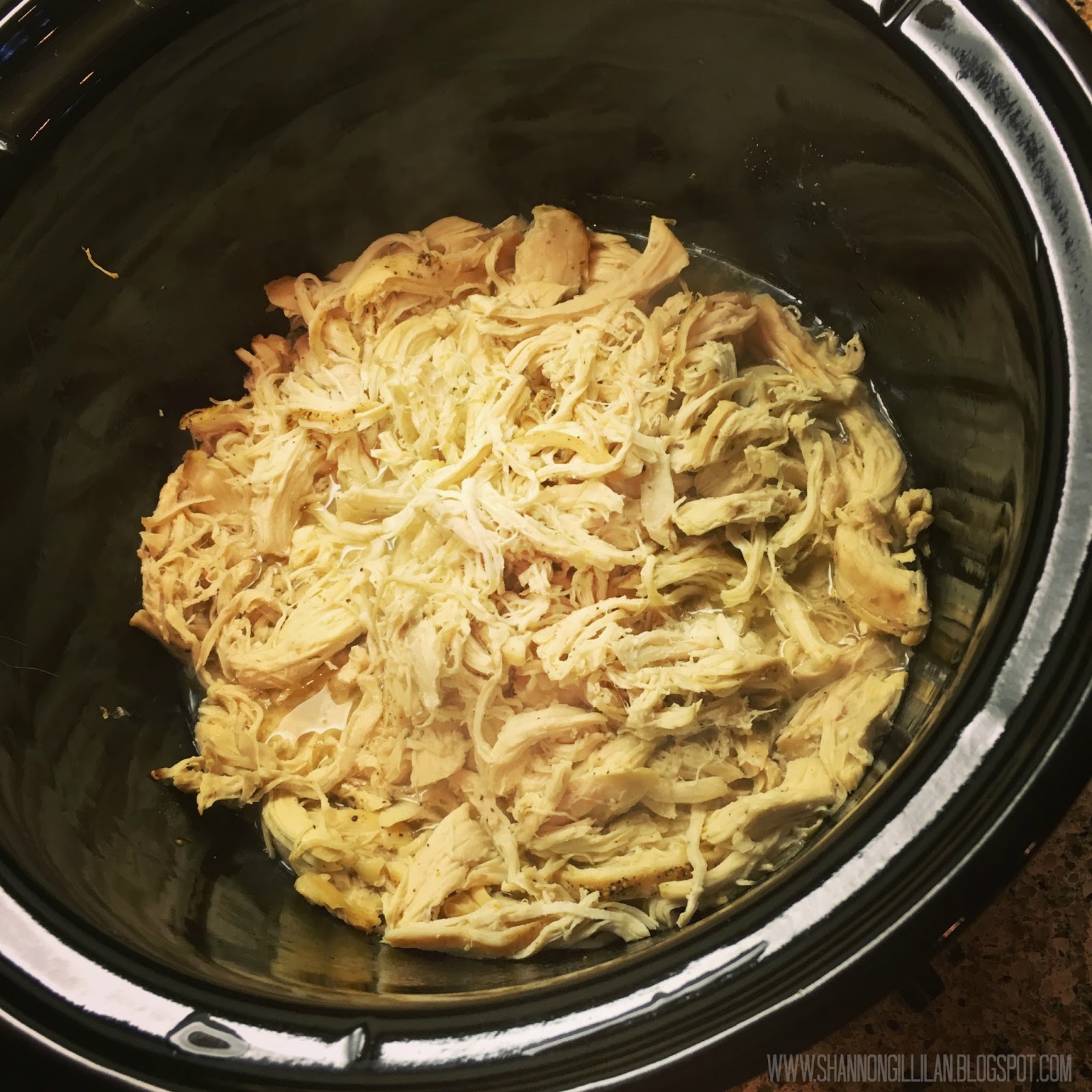 Devine Fairytale Shredded Chicken in the Slow Cooker