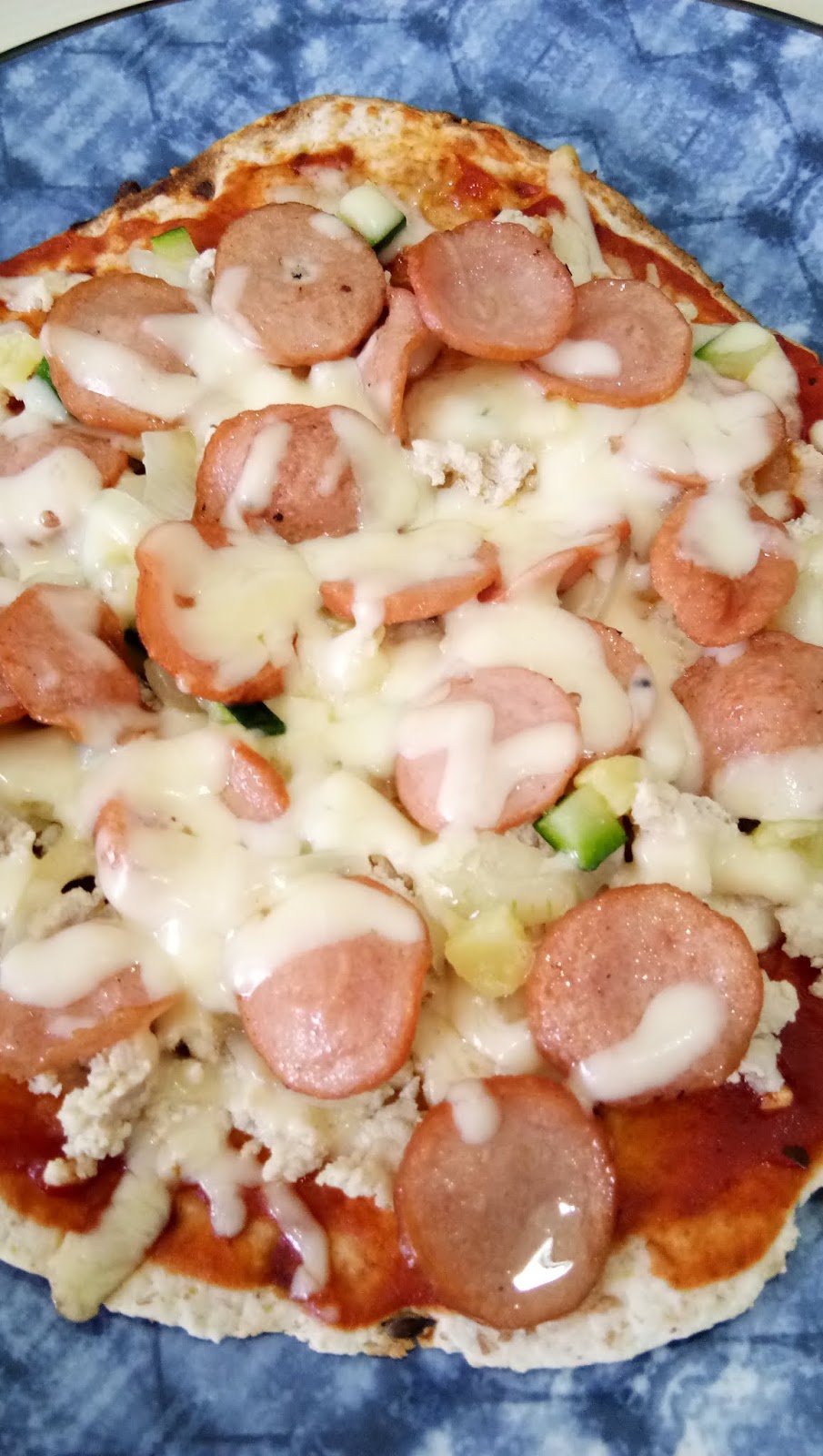 Makan sini ke bungkus? Resepi pizza guna Mission wrap