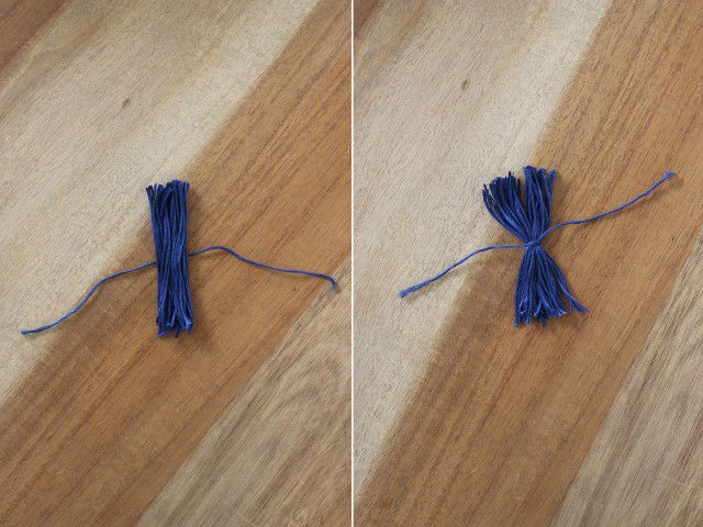 tutorial para decorar cestos con borlas