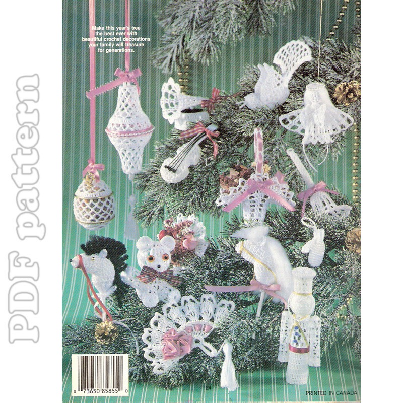 21 Victorian Ornaments Crochet Pattern PDF CraftyLine epattern shop