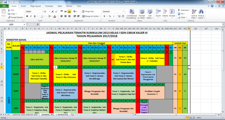 Contoh Jadwal Pelajaran Sd Kurikulum 2013 Kelas 1 Contoh Format