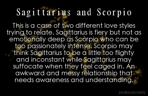 Sagittarius woman and Scorpio man compatibility