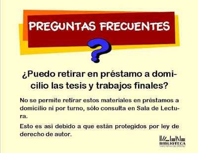 LA BIBLIOTECA DE LA FAUD: Preguntas Frecuentes
