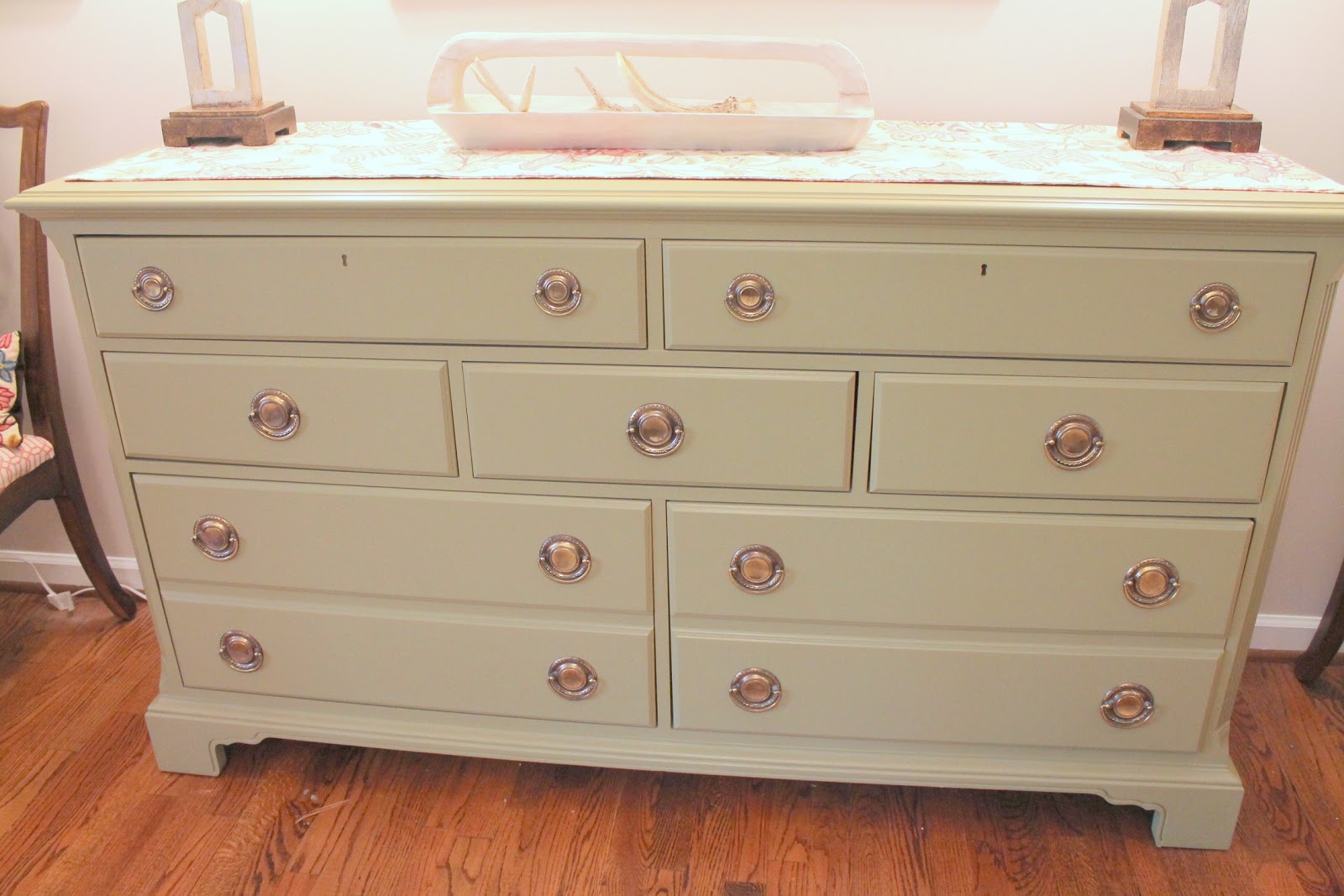 Woven Home Goodwill dresser turned dining room buffet