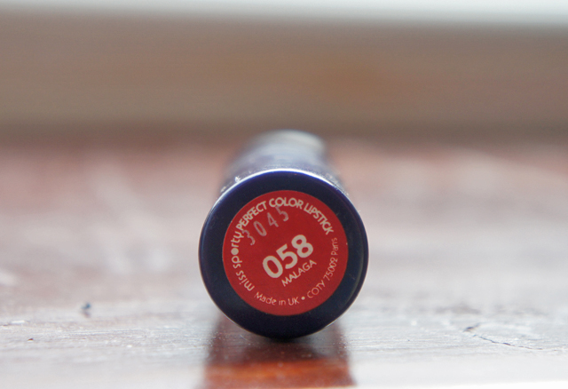 Miss Sporty Bright Red Perfect Color Lipstick Shade 058 Malaga