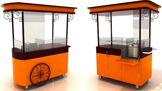 Gerobak Teh Tarik dan Aneka Gorengan Gerobak Unik Bandung