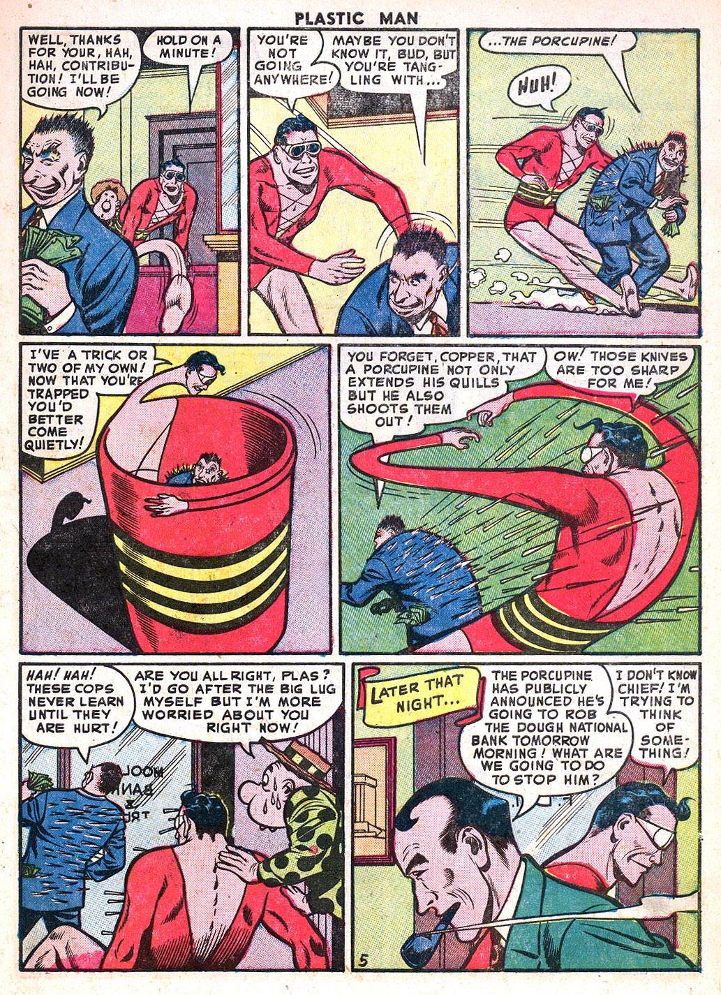 Read online Plastic Man (1943) comic -  Issue #35 - 7