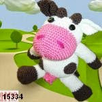patron gratis vaca amigurumi, free pattern amigurumi cow 