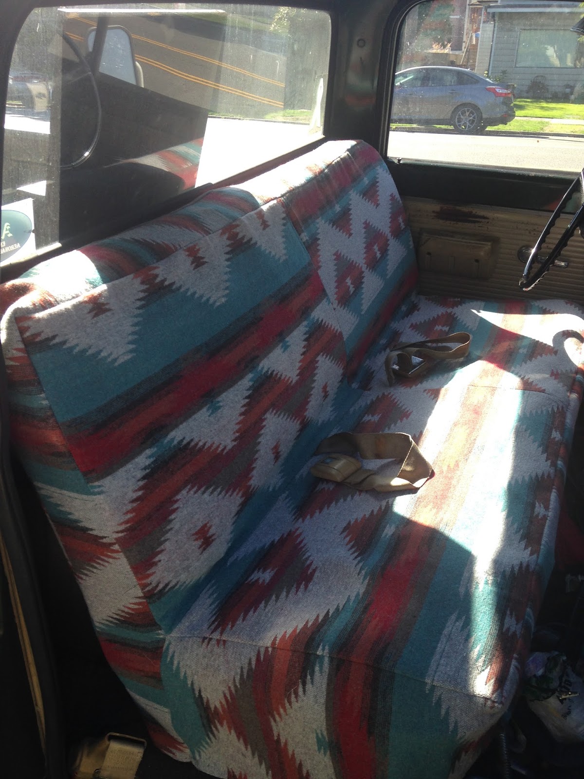Cate's Crafts Truck Bench Seat Cover