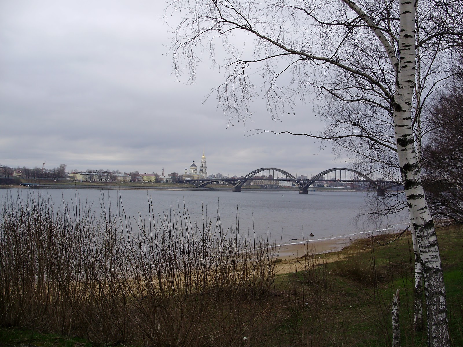 Мост через волгу в калязине