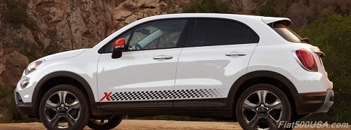 Fiat 500X with accessories