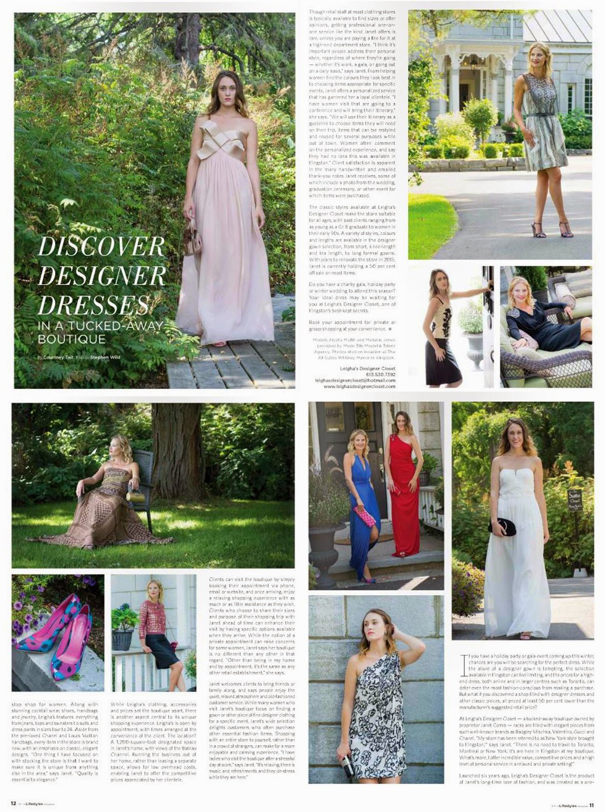 Mode Elle Alysha & Melanie appear in an editorial for Kingstons Fine