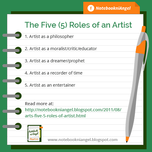 Arts The Five (5) Roles of an Artist