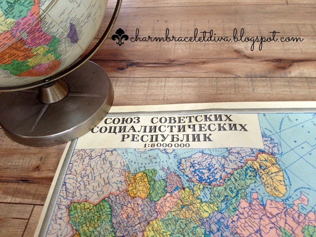 Vintage Russian Wall Map