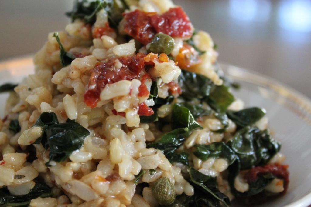 Tao Belly Brown Rice Salad with Tomato and Kale