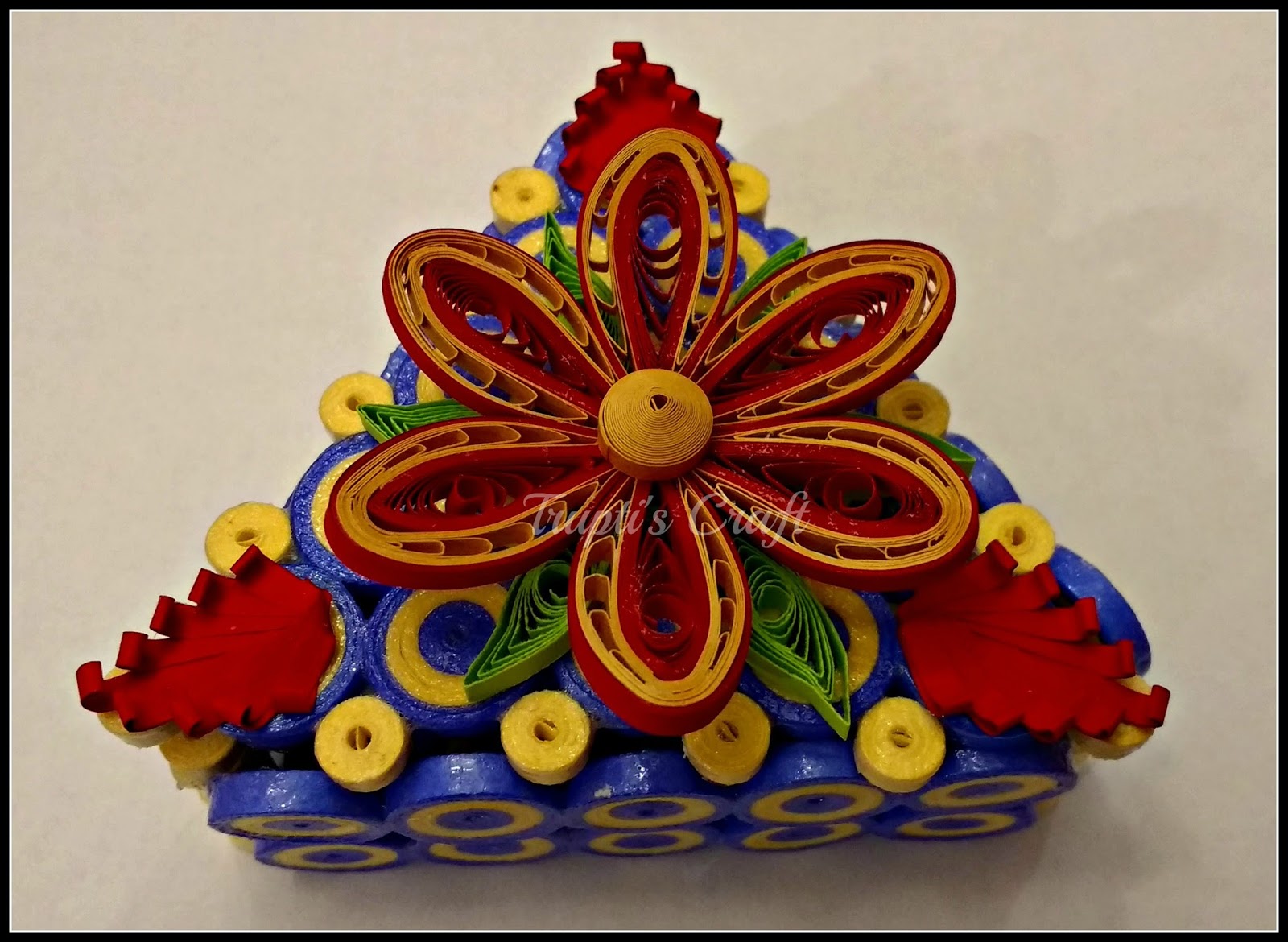 Trupti's Craft Triangle Multipurpose Paper Quilling Box