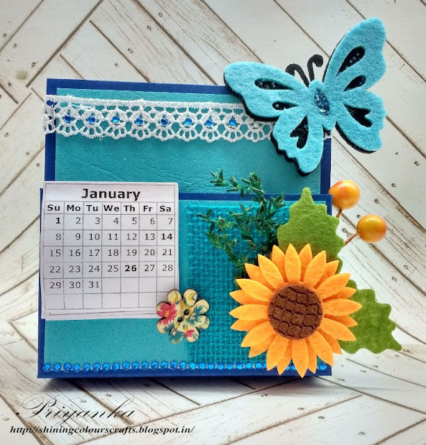 Handmade Calendar Designs : Shining colours handmade crafts Handmade Calendar Designs : Shining colours handmade crafts