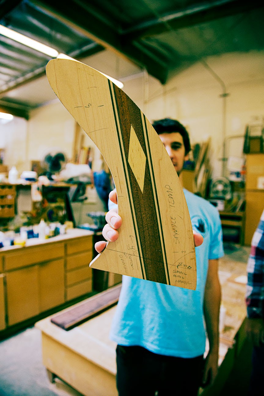JOYRIDES ART CO Kenny Brown and Handmade Wood Surfboard Fins