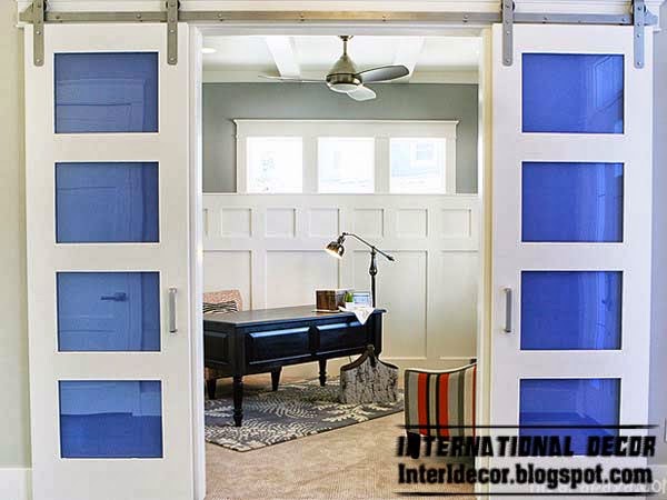 Sliding doors materials and structures in the modern style