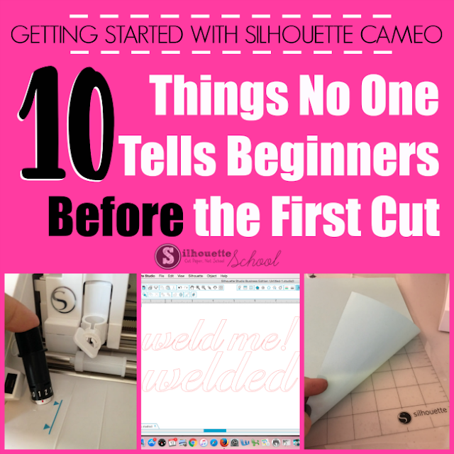 first Silhouette CAMEO project, silhouette cameo beginner, silhouette cameo first cut