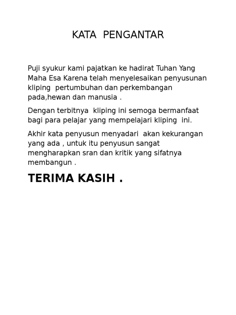 kata pengantar kliping wood scribd indo