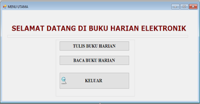 Aplikasi Buku Harian Elektronik dengan Vb/Visual basic