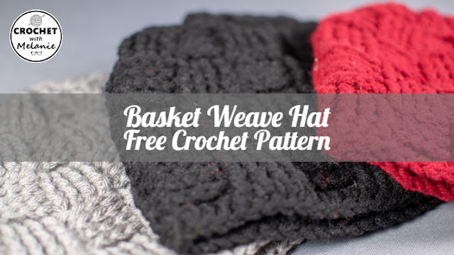 Basket Weave Hat Free Crochet Pattern