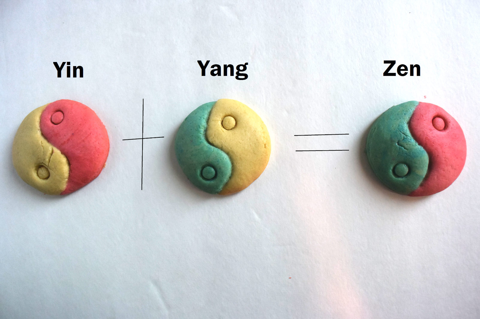 Yin and Yang cookiesValentine unique cookies Zen cookies