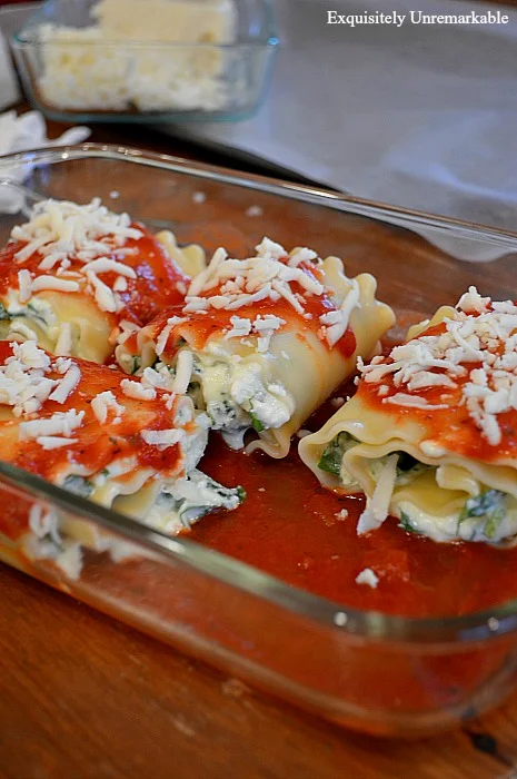 Easy Cheese And Spinach Lasagna Roll Ups Recipe