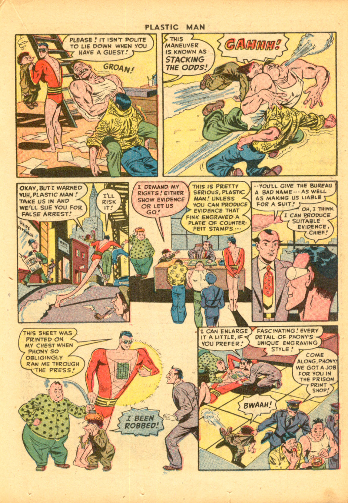 Read online Plastic Man (1943) comic -  Issue #9 - 25