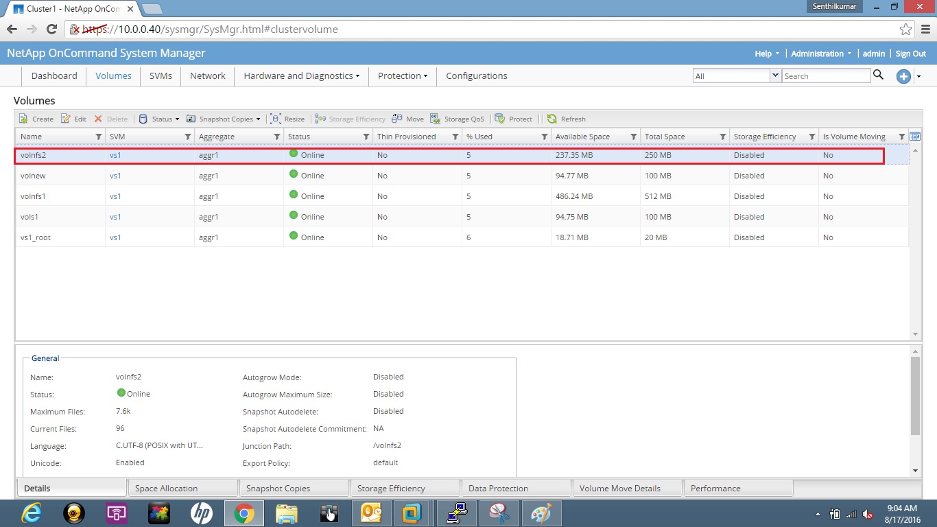 Remote Infrastructure Management Clustered Data Ontap 9 NFS and iSCSI