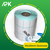 stiker label barcode semicoat 30x20mm stiker label barcode semicoat 30x20mm