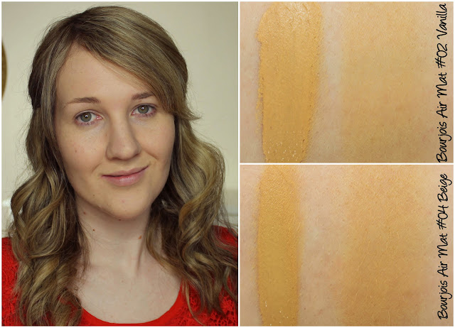 Bourjois Air Mat foundation swatches & review