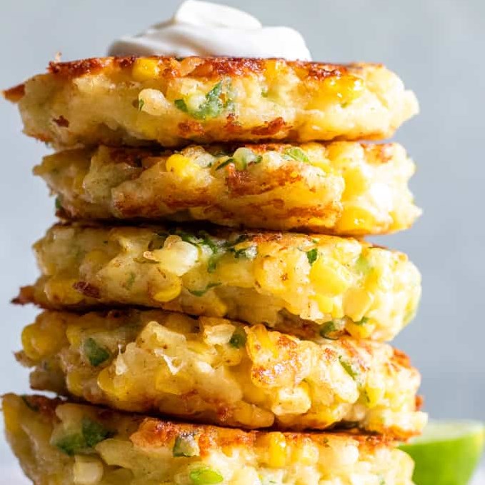Cheesy Corn Fritters #easymeal #summer Cheesy Corn Fritters #easymeal #summer