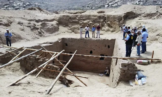 Hallan monumental tumba de época inca en sitio arqueológico de Mata Indio