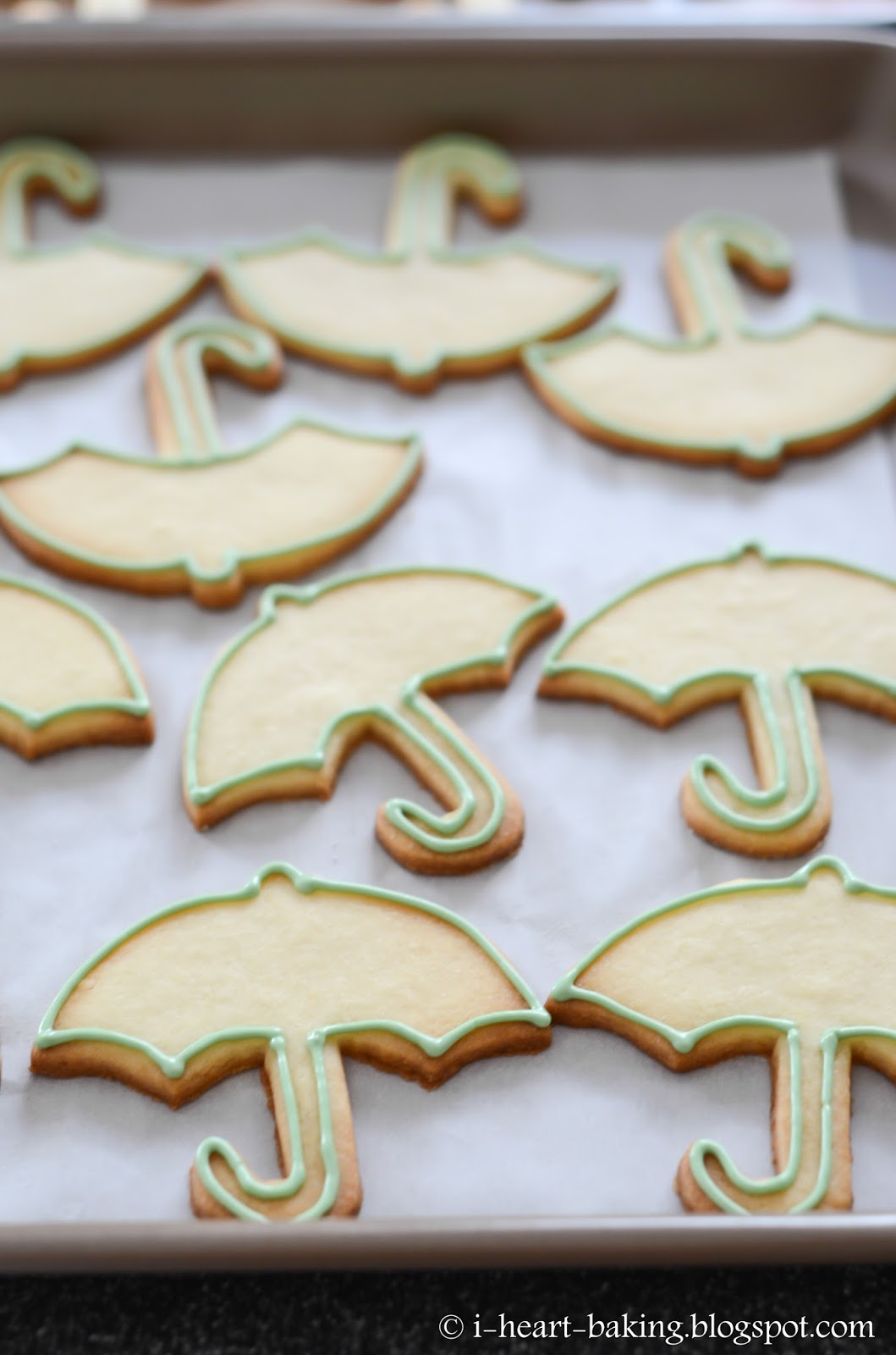 i heart baking! umbrella cookies