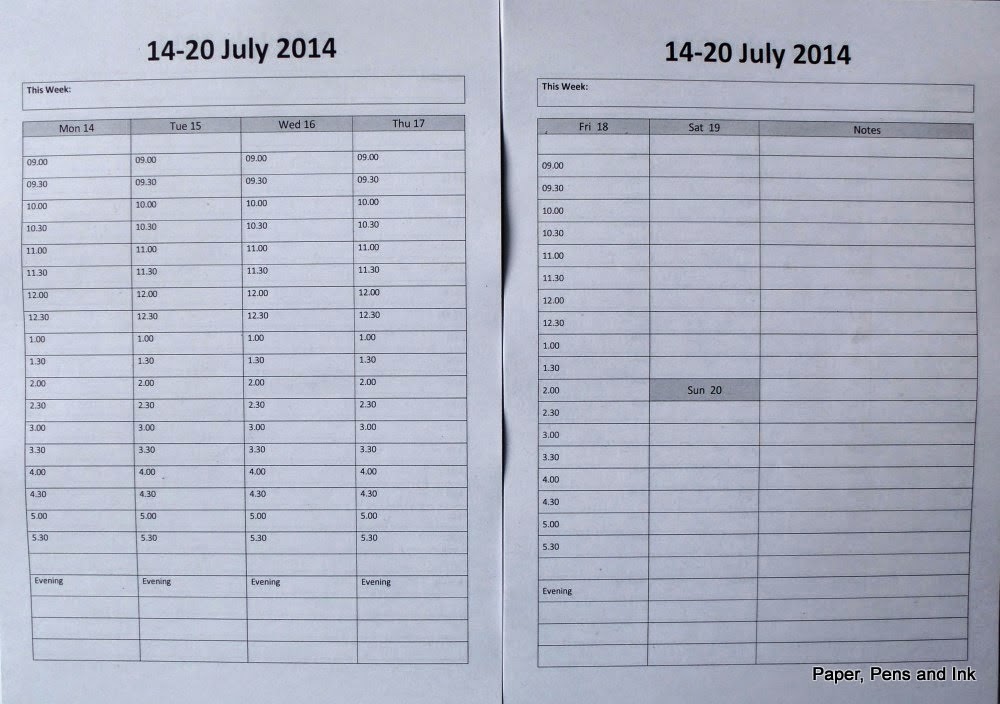 Paper Pens Ink New work diary for 2014 (designed by me!)
