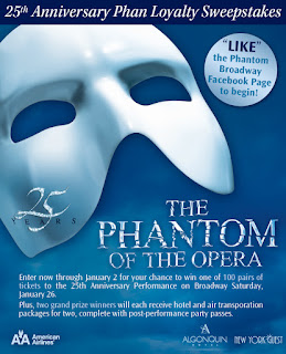 Phantom of the Opera: Win Tickets to the Show's 25th Anniversary Performance and Post-Performance Party