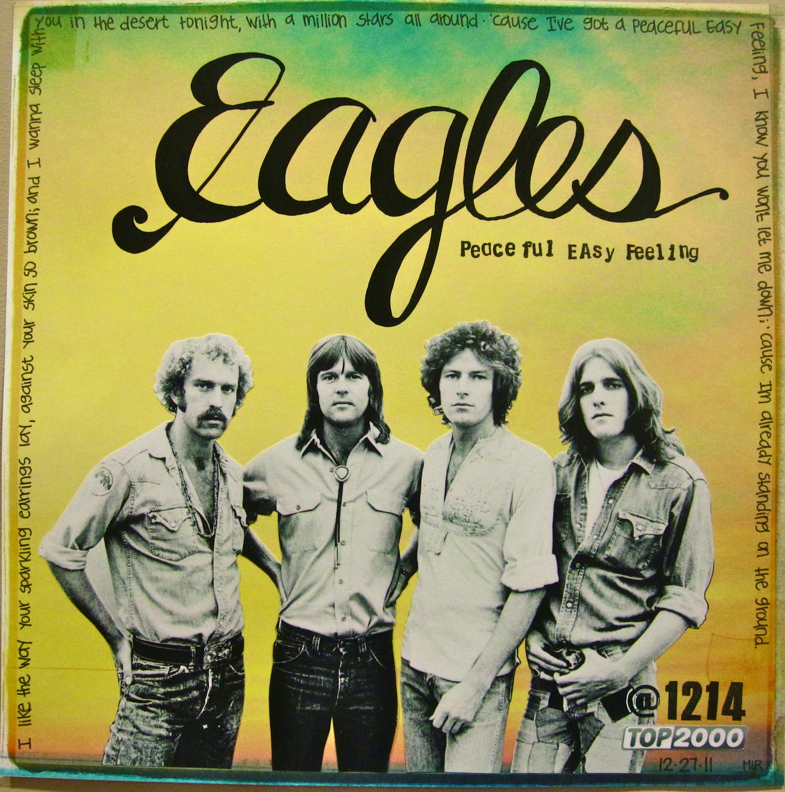 Песни 2000 видео. Группа Иглс золотой диск. Peaceful easy feeling Eagles. Feel easy. Top Songs 2000-e.