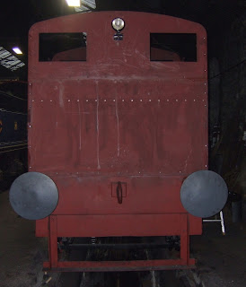 Rear view of cab