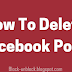 How to Delete Facebook Post Quickly