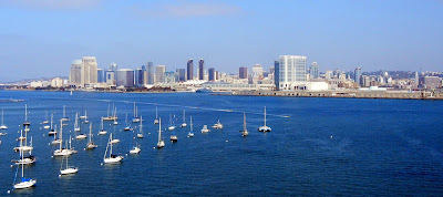San Diego downtown view from Coronado Island