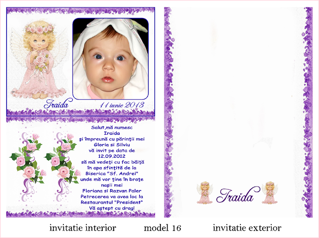 invitatii botez papirus