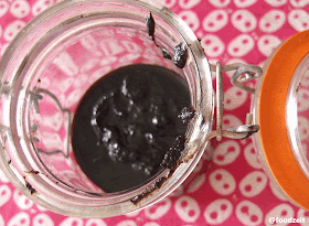 Freshly self made vanilla paste in a jar Freshly self made vanilla paste in a jar