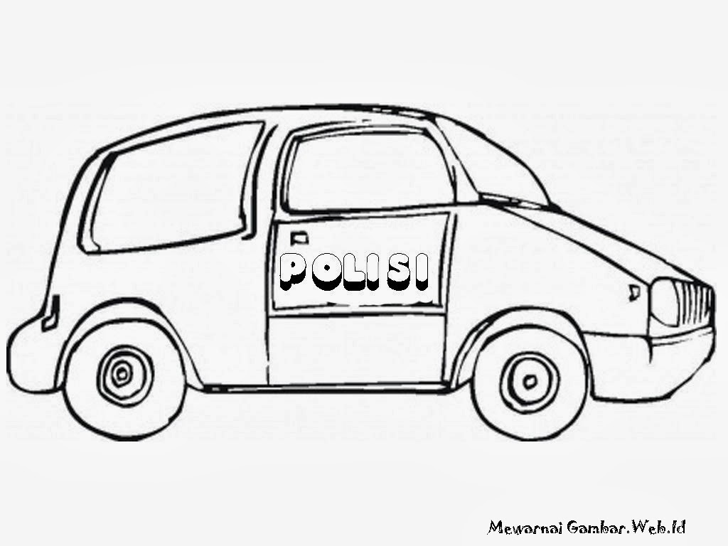 Mewarnai Gambar Mobil Polisi | Mewarnai Gambar